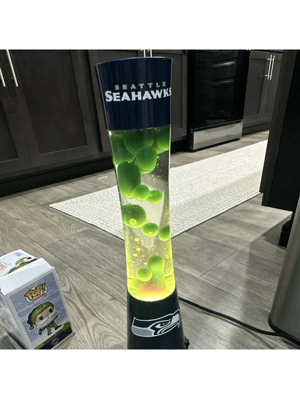 Sporticulture Seattle Seahawks Magma Lamp with Bluetooth Speaker and Funko Pop